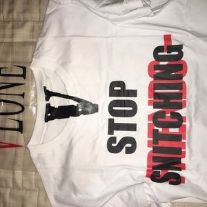 Vlone Hoodie Vlone Shirt Stop Snitching Vlone No Cap Hoodie - Main Image